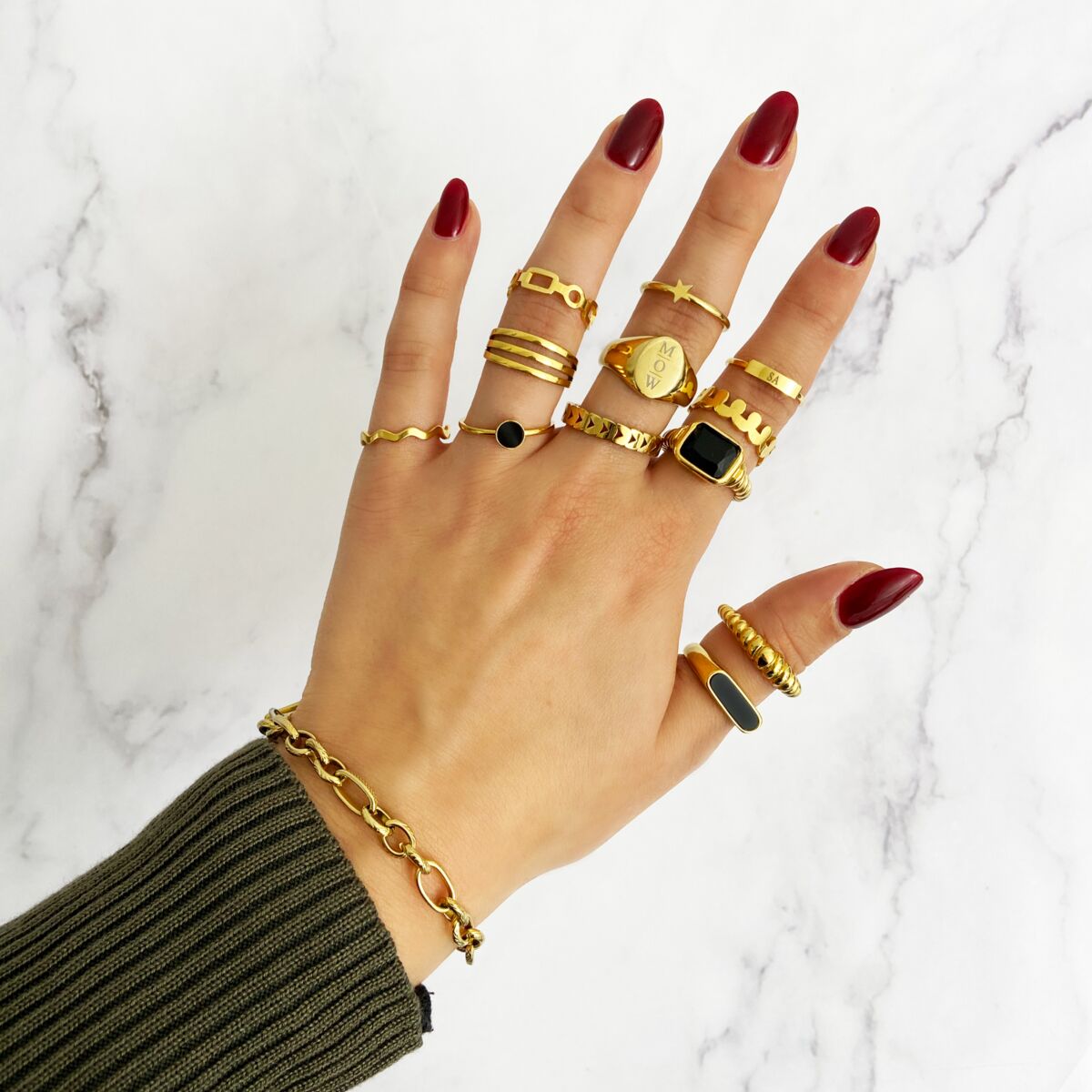 Gouden ringen mix