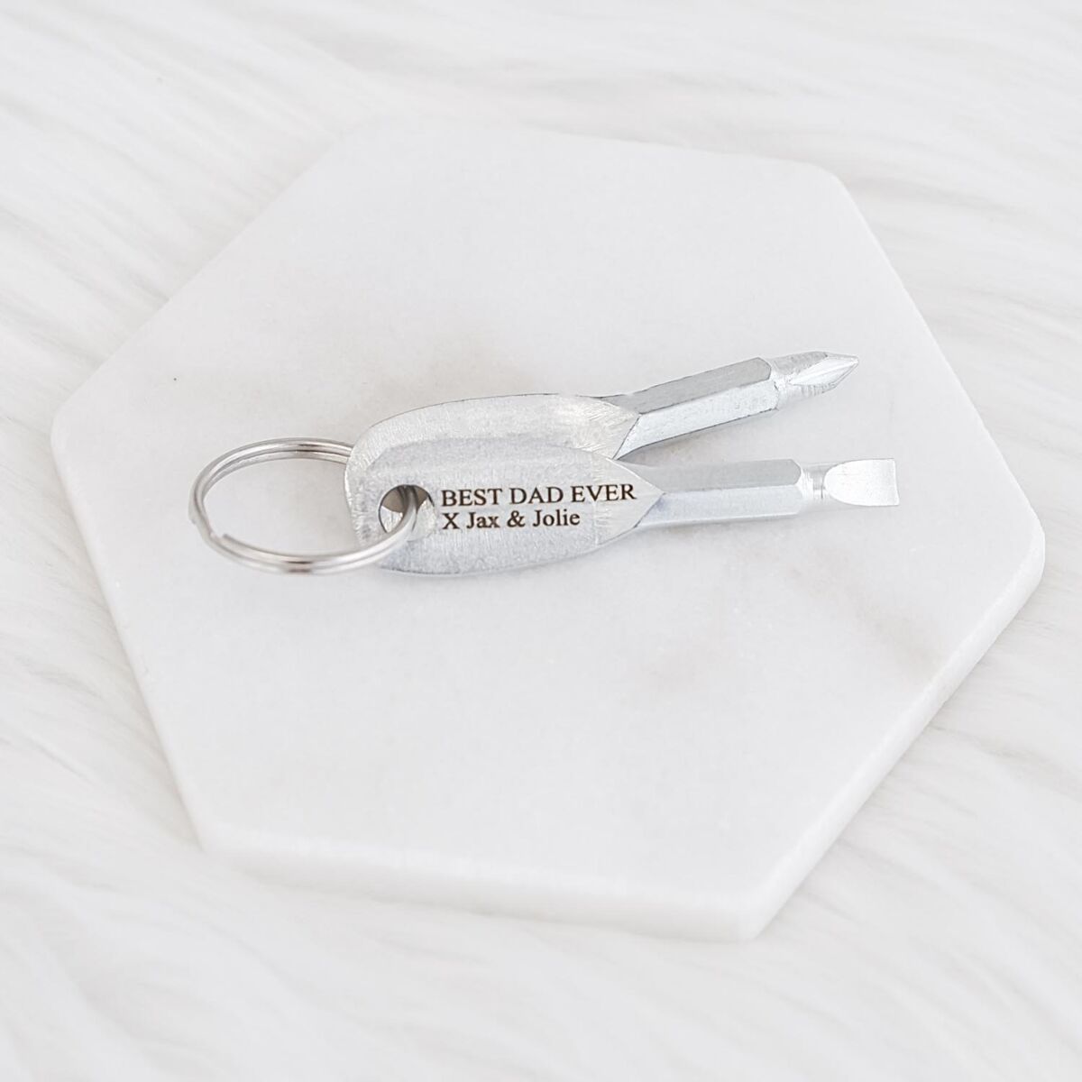 Sleutelhanger met schroevendraaier