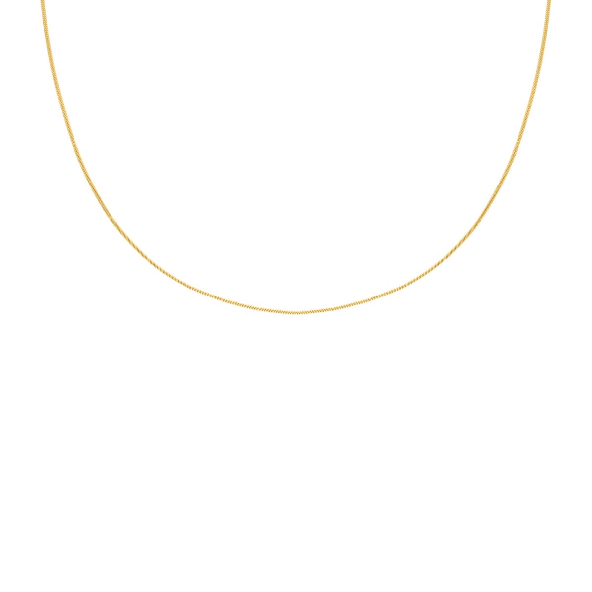 Subtiele snake chain ketting goldplated