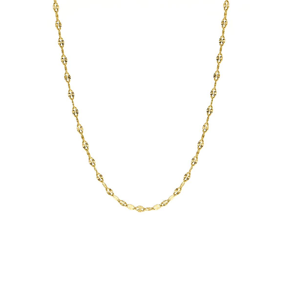 Trendy ketting met schakeltjes goud