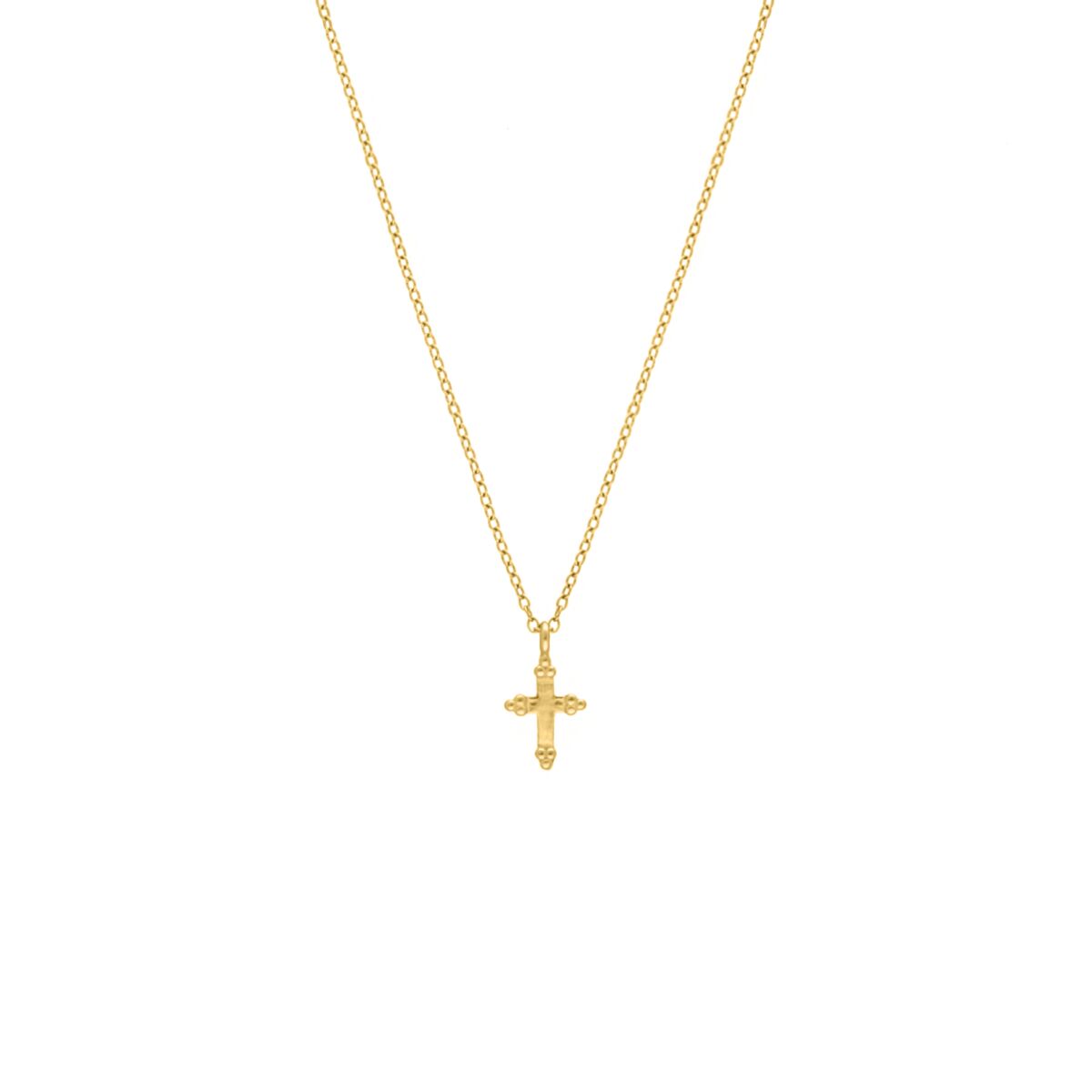 Gouden ketting met kruisje