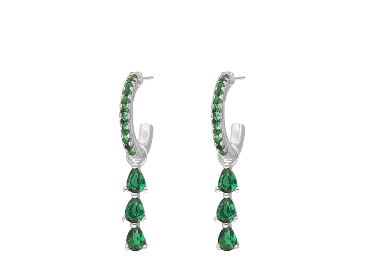 Exclusive emerald drop earrings