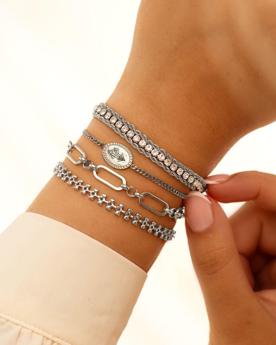 Armparty met open chain armband
