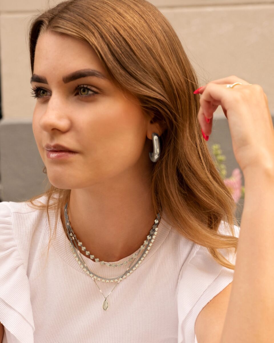Zilveren mix sieradenlook 