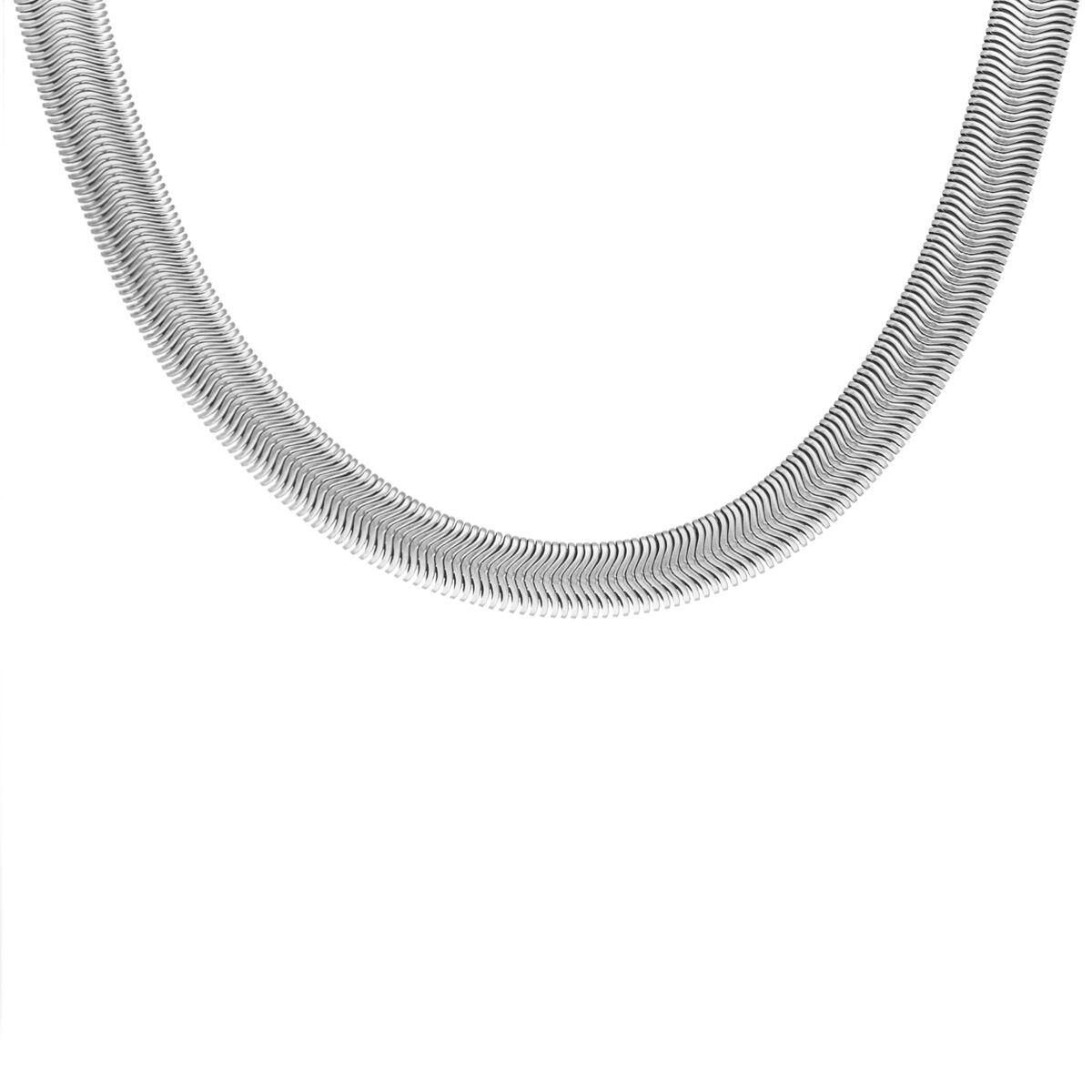 Statement snake chain necklace
