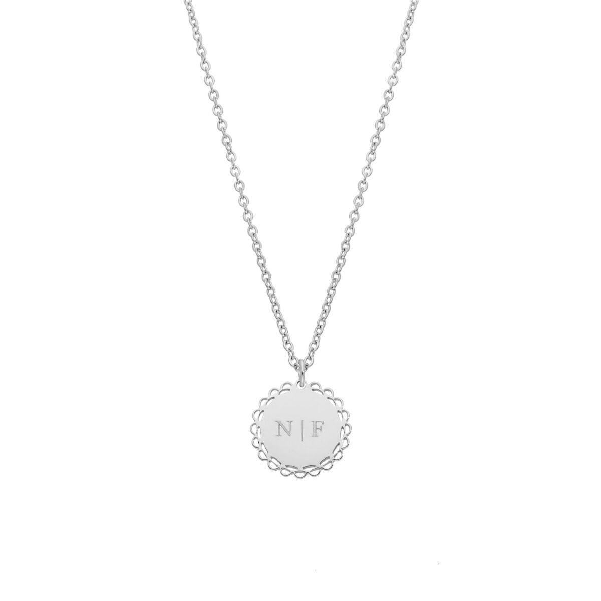 Vintage initial ketting