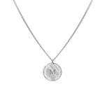 Coin necklace 1 initial