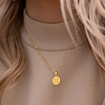 Gouden ketting met gravering