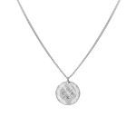 Coin necklace 4 initials