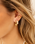 gouden earparty met ear cuff