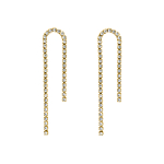 Gouden tennis oorbellen