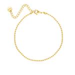 Gouden armbandje met bolletjes