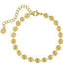 Armband flower chain gold plated
