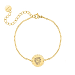 Gouden armband met handschrift of tekening