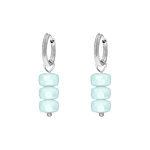 Baby blue oorbellen