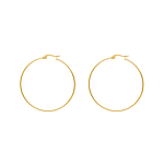 Big hoop earrings goldplated