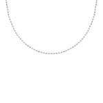 Zilveren ketting met bolletjes