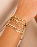 Gouden chain armparty