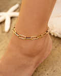 Iconic chain anklet om enkel