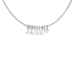 Snake chain letter ketting