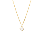 Clover ketting sea shell goudkleurig