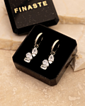 Zilveren shiny oorringetjes in Finaste sieradendoosje