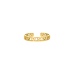Fijne ring verstelbaar gold plated