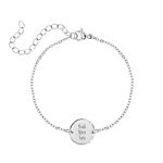 Familie naam armband zilver