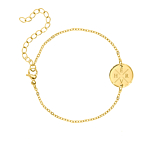 Armband Met Vier Initialen Goud