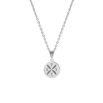 Ketting vier letters Zilver
