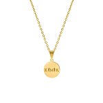 Letter ketting 3 initialen goud kleurig