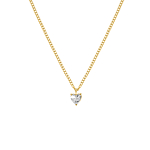 Ketting sparkle heart goldplated