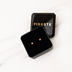 Geboortesteen oorbellen goudkleurig