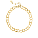 Twin chain anklet goldplated