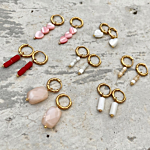 Mooie handgemaakte gouden oorbellen