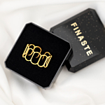 Gouden vintage ring verstelbaar in sieradendoosje