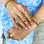 Ringen mix goudkleurig