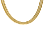 Statement snake chain necklace goldplated