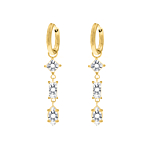 Oorhangers Trinity Gemstones Goldplated