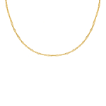 Schakelkettinkje twisted goudkleurig