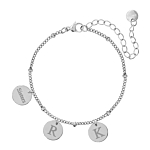 Graveerbare armband 3 muntjes