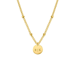 Graveerbare ketting muntje goud kleurig