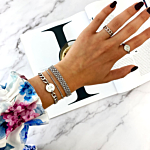 Mooie armparty set in het zilver