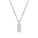 Grote bar ketting met 4 letters