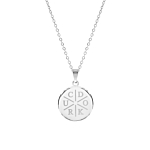 Initial ketting 6 letters zilver