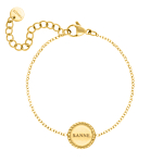 Graveerbare jade armband goudkleurig