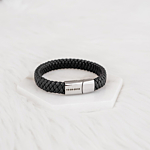 Heren armband met datum gegraveerd