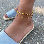 Gouden enkelbandjes mix om enkel