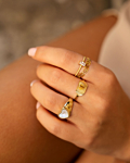 Gouden ringen mix om hand model