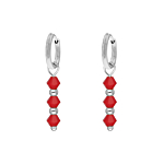 Oorbellen red beads